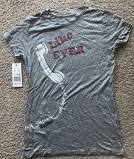 Taylor Swift T Shirt, Youth Small, Like Ever, 2012, T025, Telephone, Grey