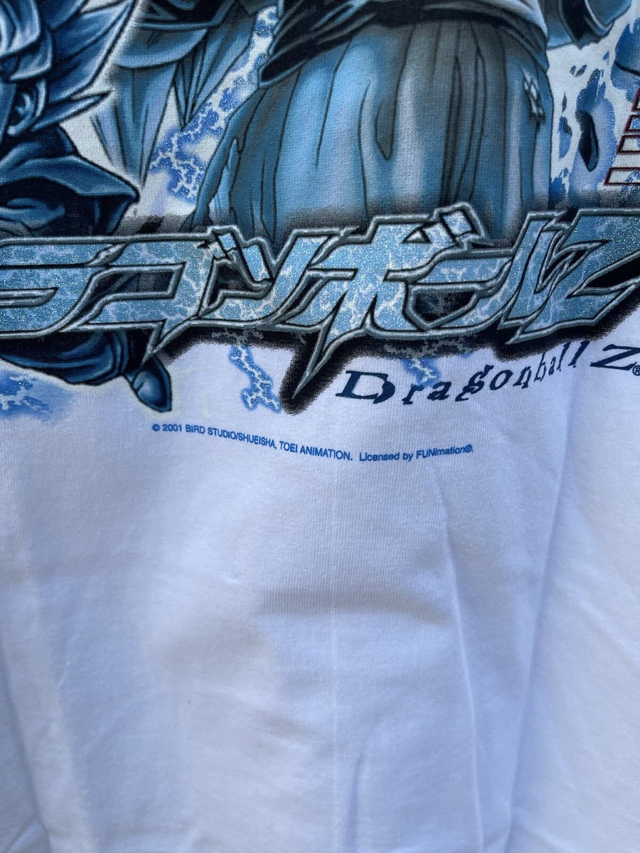 Dragon Ball Z Shirt Vintage Size Medium 2002 Trunks White