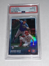 2015 Topps Rainbow Foil Javier Baez ROOKIE RC #315 PSA 10 GEM MINT
