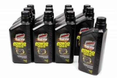 12 Quarts of Champion Racing Oil 20W/50 Synthetic Blend High Zinc