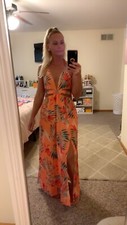 Womens Small Maxi Vacation Dress