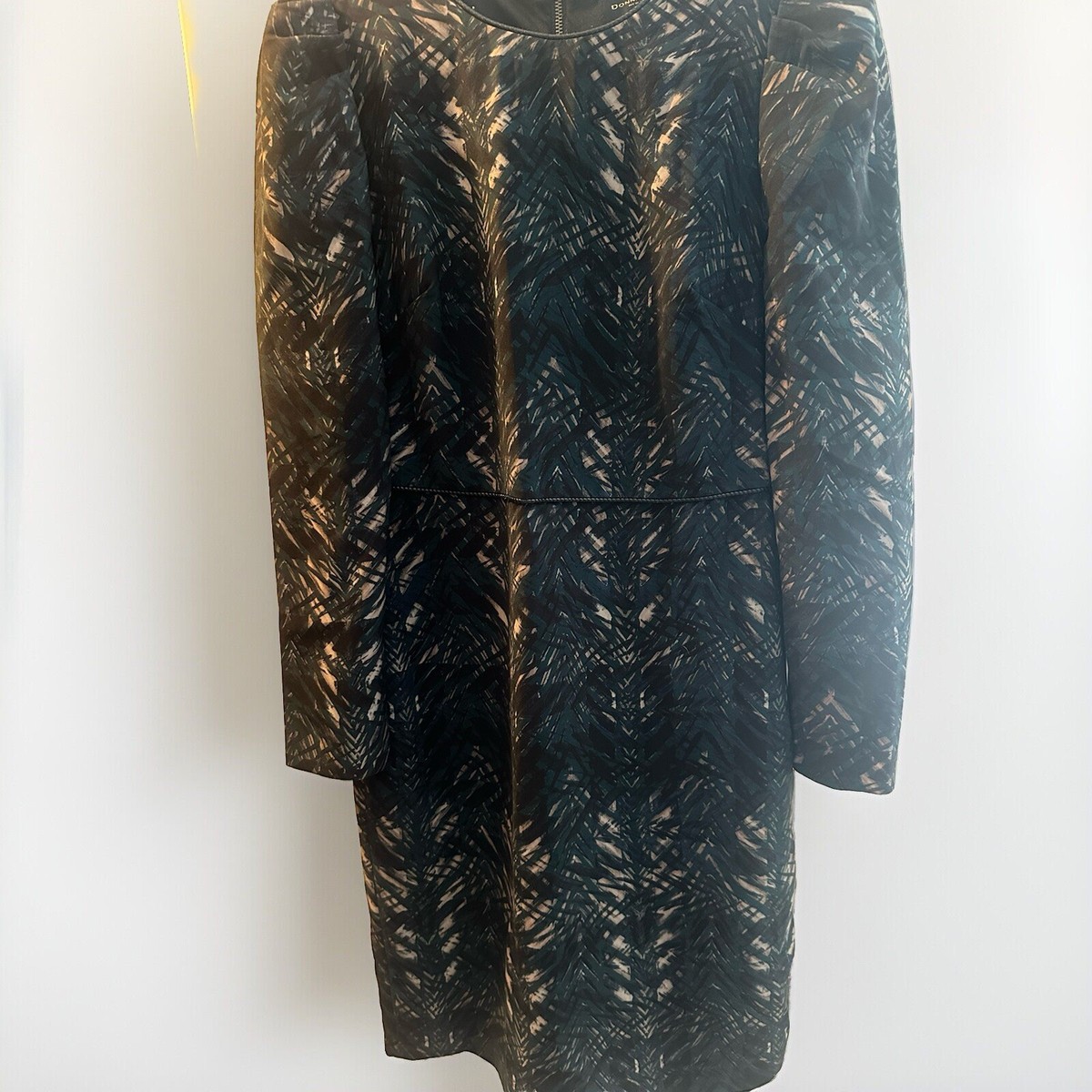 Donna Karan New York Women's dress green multi Print sz 6 Stunning &Stylish  | eBay