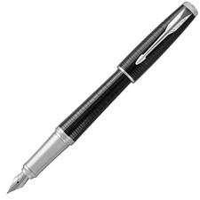 Parker Urban Premium Chiselled Ebony Medium Nib Fountain Pen