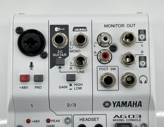 YAMAHA AG03　　yamahaag03 AG03MK2 3-Channel Loopback Audio USB Mixer - Yamaha USA