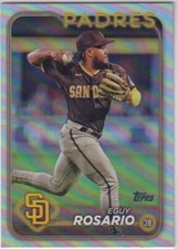 EGUY ROSARIO TOPPS RAINBOW FOIL PARALLEL SAN DIEGO PADRES #414 2024 S2