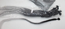 Noverlife 15-20 Pieces Strands 20" Black Gray White Ombre Dreadlock Extensions