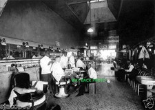 Circa 1920 Reprint Photo Of Nathan Hadley Barbershop In Quincy, Florida, 5 by7