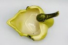 Vintage HULL USA Swan Duck Bird Ceramic Planter Chartreuse Green Yellow Small — photo 5