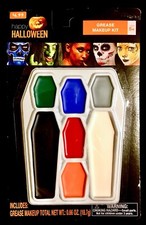 Halloween Grease Makeup Kit Colored Face Paint Set Clown Monster Vampire Costume