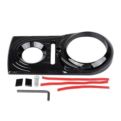 Black Dash Panel Insert Cover Extension Kit For Harley Fat Boy