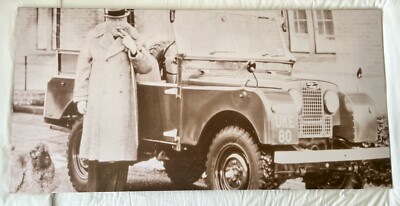 Super RARE Land Rover Range Rover Genuine Dealership Showroom Art - 29 x 59in