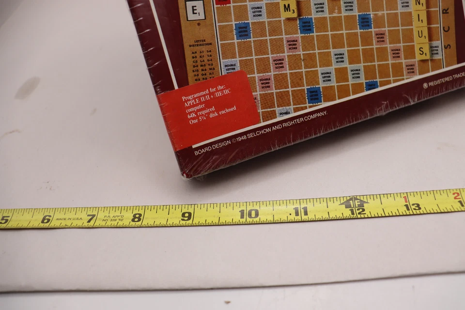Scrabble Computer Edition Crossword Puzzle Game Apple II 5 1/4” new sealed - Image 2 of 3