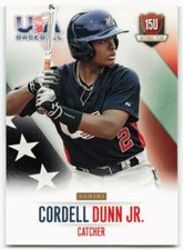 2014 Cordell Dunn Jr. Panini USA Baseball Rookie