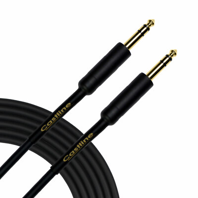 Castline Gold 1/4'' TRS Straight Balanced Stereo Patch Cable Mogami 2549