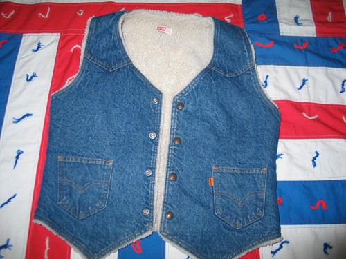 Vintage 70s Levis Denim Trucker Sherpa 