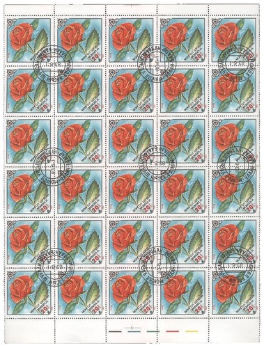 Japan 2004 Shizuoka Prefecture Flowers 80Y Complete Used Set Sc