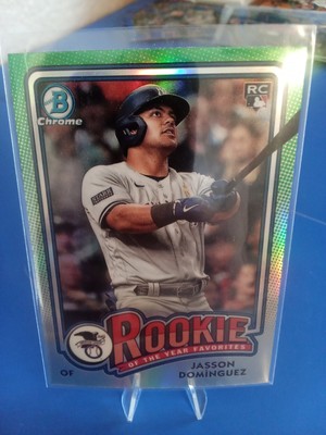 Jason Dominguez Rookie of the Year Favorite 2024 Bowman Baseball Card Yankees