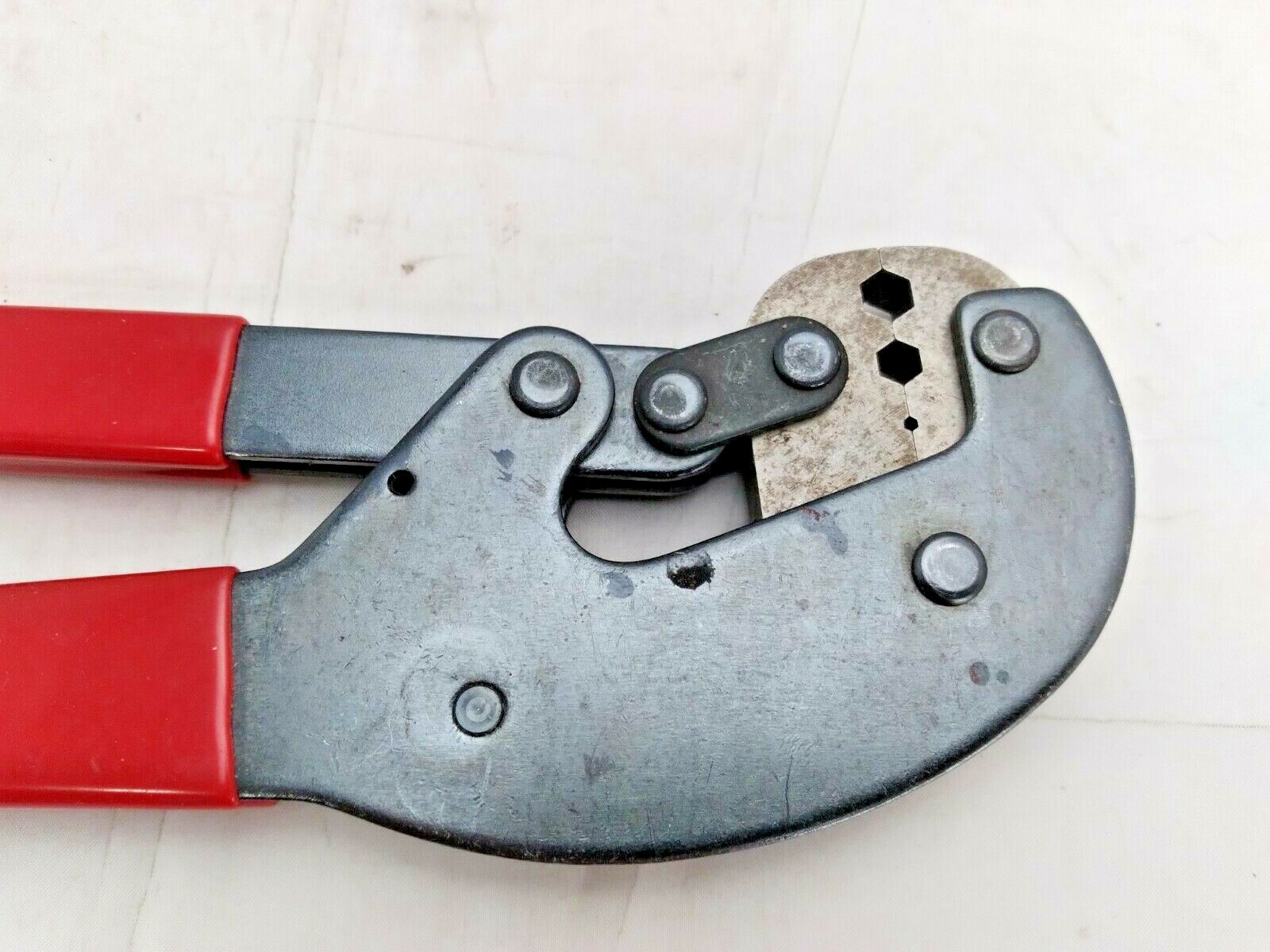 Crimping Pliers, Electrical Cable Hex Crimp, Hand Tool & Equipment, Red Handle