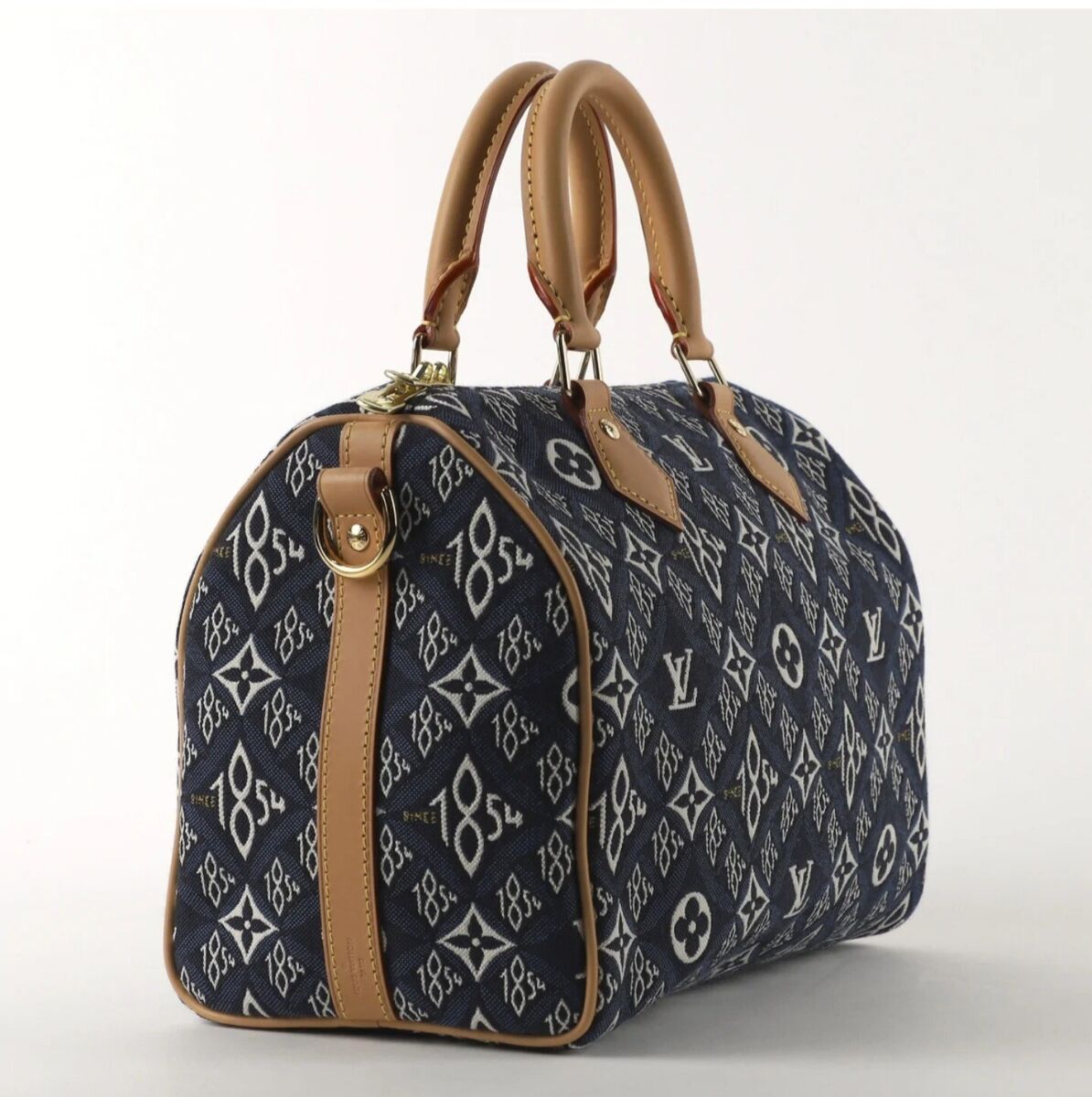 BNWOT Louis Vuitton Since 1854 Blue Monogram Jacquard Speedy BNWOT Louis Vuitton Since 1854 Blue Monogram Jacquard Speedy