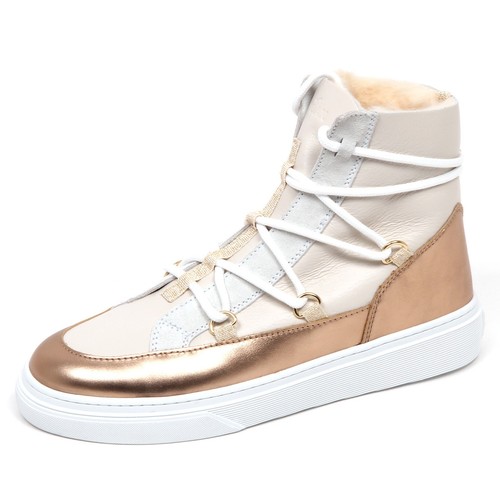 E4462 sneaker donna ivory/bronze HOGAN H342 inside eco fur/leather shoe  woman | eBay