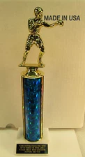 BOXING TROPHY AWARD 12" TALL  FREE CUSTOM ENGRAVING "SUPPORT THE VET"
