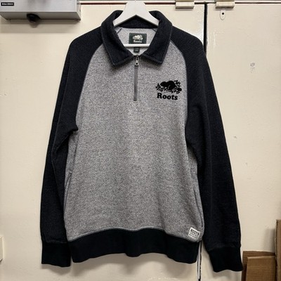 Roots Canada Sweatshirt Grau Herren Medium