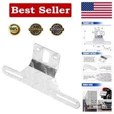 Aluminum Trailer License Plate Light Bracket, Car Front Tag Frame Plate Holder w