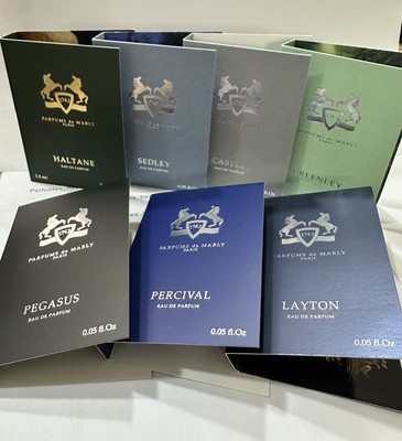 7x  PARFUMS DE MARLY EDP 1.5ml .05fl oz x 7 PCS  ASSORTED SPRAY CARDED  SAMPLES