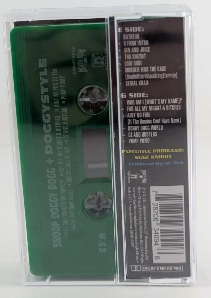 Snoop Doggy Dogg Doggystyle Chronic Green Cassette 2021 Death Row DRR-MC-63409 Foto 2 de 4
