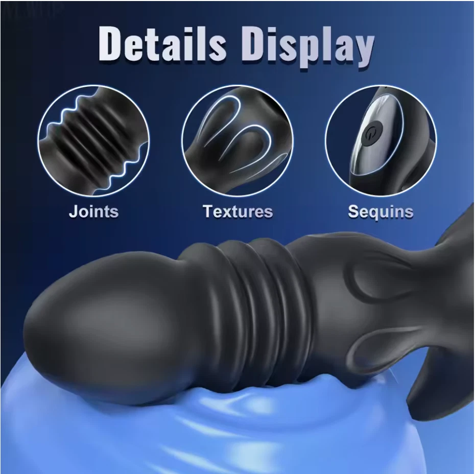 Consolador vibrador masajeador de próstata juguetes sexuales para hombres mujeres Foto 2 de 4