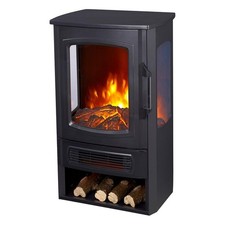 1000/2000W Electric Fireplace Stove Heater Fire Place Flame Effect Freestanding