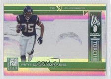 2006 Donruss Elite Passing the Torch Green Antonio Gates Lance Alworth HOF 0b5
