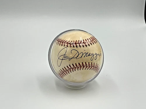Joe DiMaggio Signed Official American League Baseball Sweet Spot Rawlings