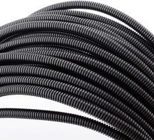 100 FT 1/4  Wire Loom Split Tubing Auto Wire Conduit Flexible Cover