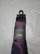 Bergamo New York Tie Set Red Black Geometric ...