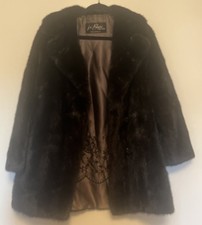 Vintage Jr. Blaire Genuine Mink Fur Coat Womens M L Mid Length Park Ridge ILL