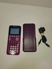 Texas Instruments TI-84 Plus CE Purple Plum Graphing Calculator W Case Cable