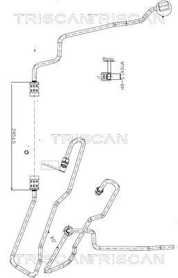 Tuyau hydraulique de direction TRISCAN 8516 16011 pour FORD 1000003 en acier renforcé