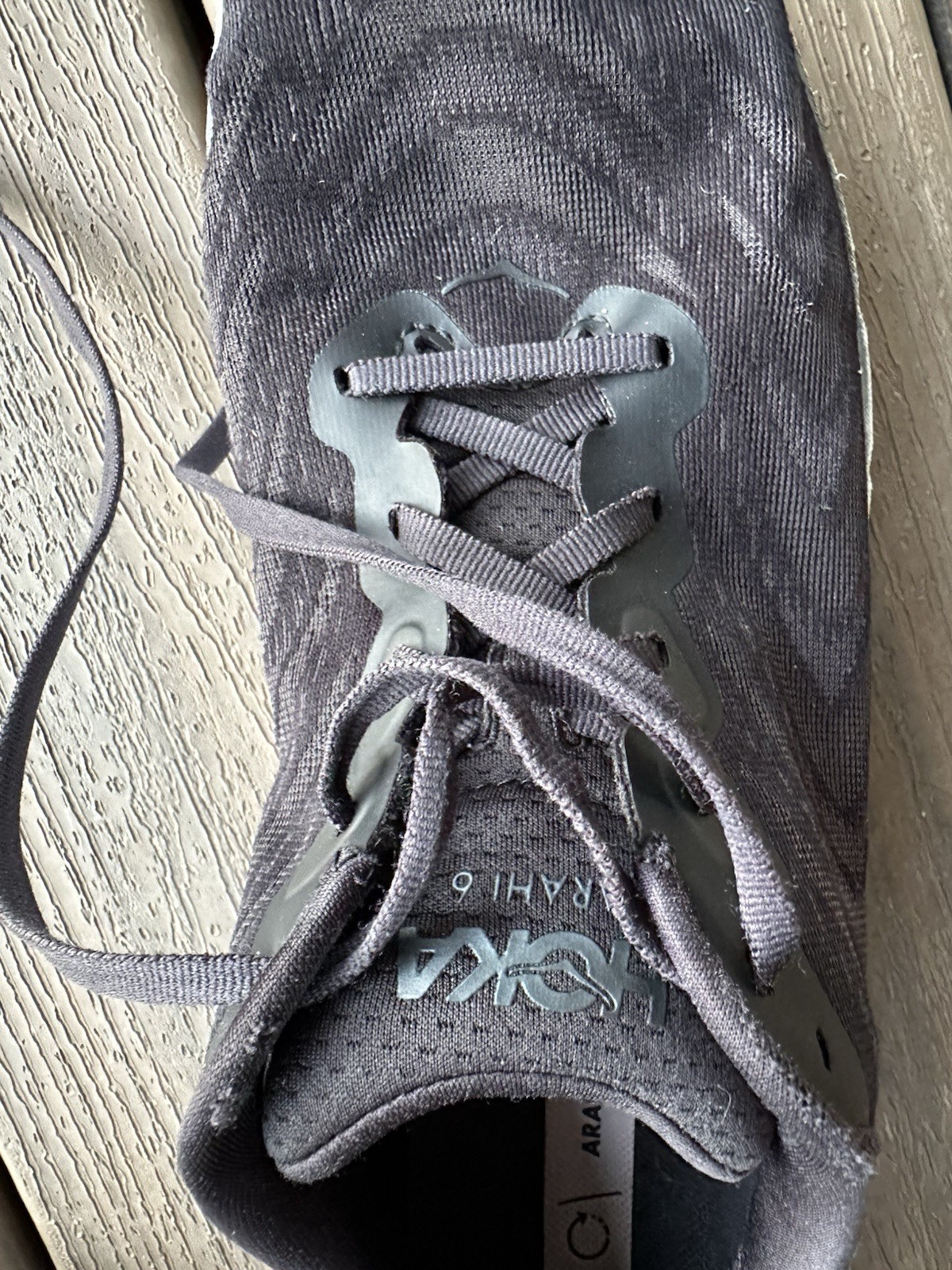 Hoka One One Arahi 6 Men's Size 10 D Black White Running Shoes 1123194-BWHT thumbnail 4