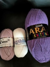 New Wool Bundle 400g . 100g And 100g Balls Nice Colours knitting yarn 