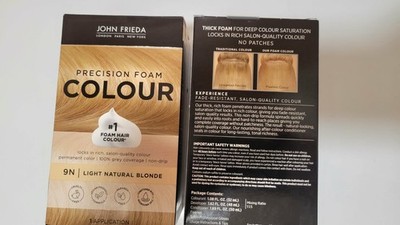 John Frieda 9N Light Natural Blonde Precision Foam Hair Color Kit