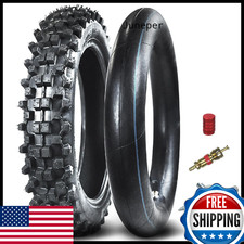 HOLATO Rear 80/100-12 3.00-12 Inner Tube Dirt Pit Bike Off-Road Heavy Duty