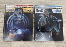 Tron & Tron: Legacy Limited Edition Steelbook Set 4K UHD + Blu-ray NEW SEALED
