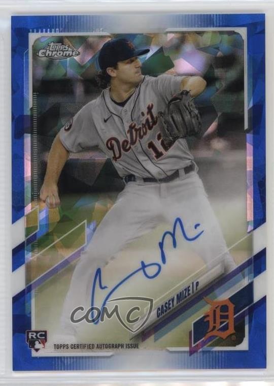 2021 Topps Chrome Sapphire Edition Rookie Auto Casey Mize #RA-CM Auto 19fv