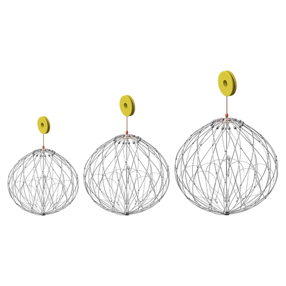 Folding Crab Net Automatic Open Closing Crab Cage