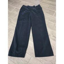 St John Sport Women Navy Blue Straight Leg Pants Classic Career Work Size 8 VTG