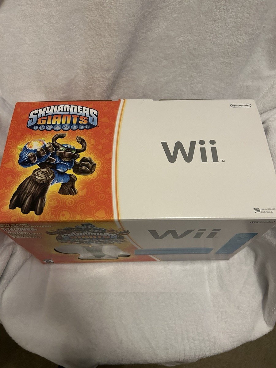 Nintendo Wii Skylanders Giants Bundle 512MB Blue Console for sale