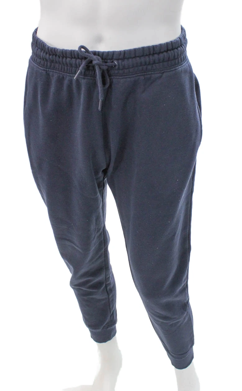 Topman Mens Blue Cotton Jogger Pants Drawstring Size M