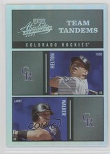 2003 Playoff Absolute Memorabilia Spectrum /100 Todd Helton Larry Walker HOF 1i0