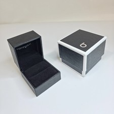 Bloomingdale’s Empty Ring Jewelry Gift Box Black 2"x2" Inch